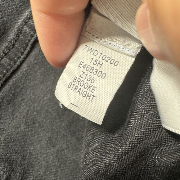 Lucky Brand Jeans Women 6/28 Black MidRise Brooke Straight Denim Comfort Stretch - Picture 7 of 13